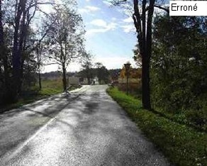 FIGURE 8.5 : INTERSECTION NON VISIBLE À 125 M : UN FREINAGE INATTENDU ET UNE VITESSE ÉLEVÉE À L’ORIGINE D'ACCIDENTS PAR L'ARRIÈRE (SOURCE : BIRTH ET AL., 2004)