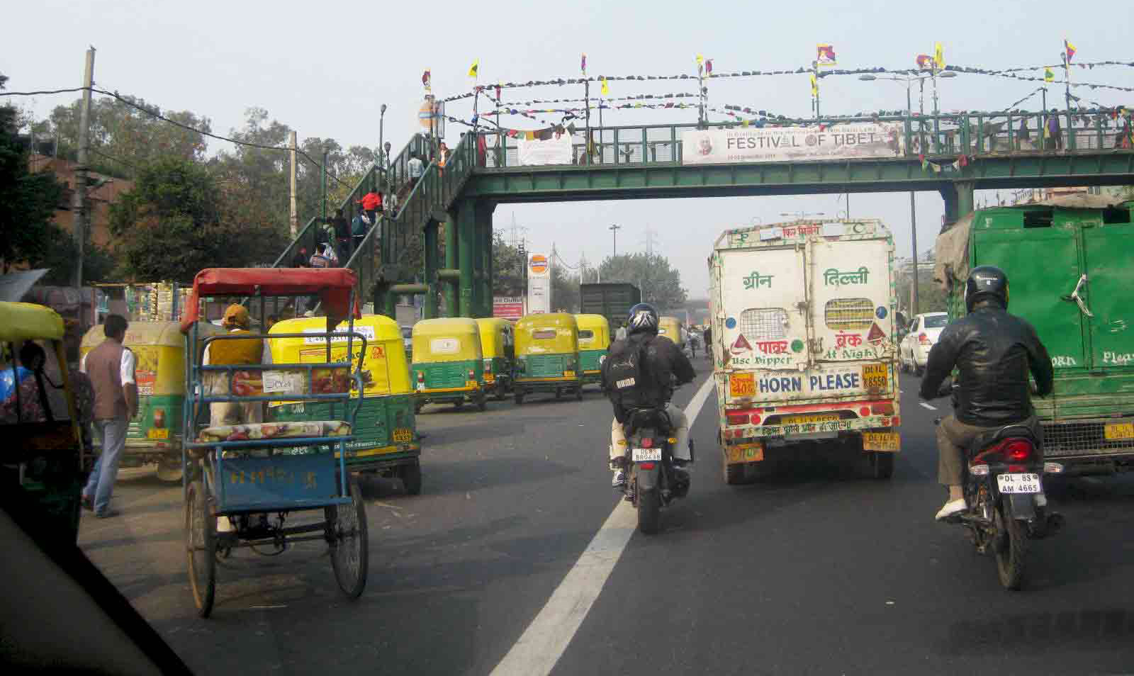 Pedestrian bridge in India