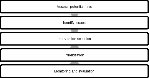 Figure 9.1 The infrastructure risk assessment process